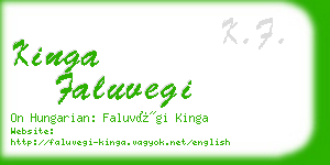 kinga faluvegi business card